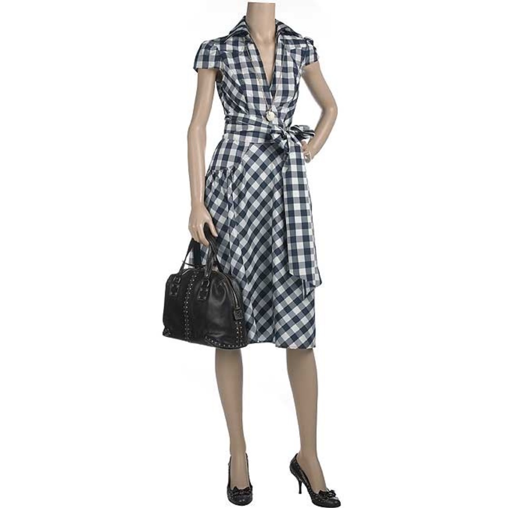 COPY - Diane Von Furstenburg Clarence Tafetta Silk Wrap Dress